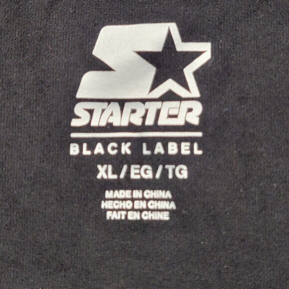 Starter High-Cut Thong Bodysuit Womens Size XLarge Black Front Logo Side Stripes - Picture 3 of 10